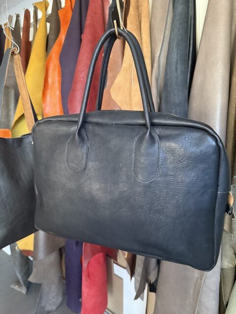 leren tas - model 6 basiscursus tas maken